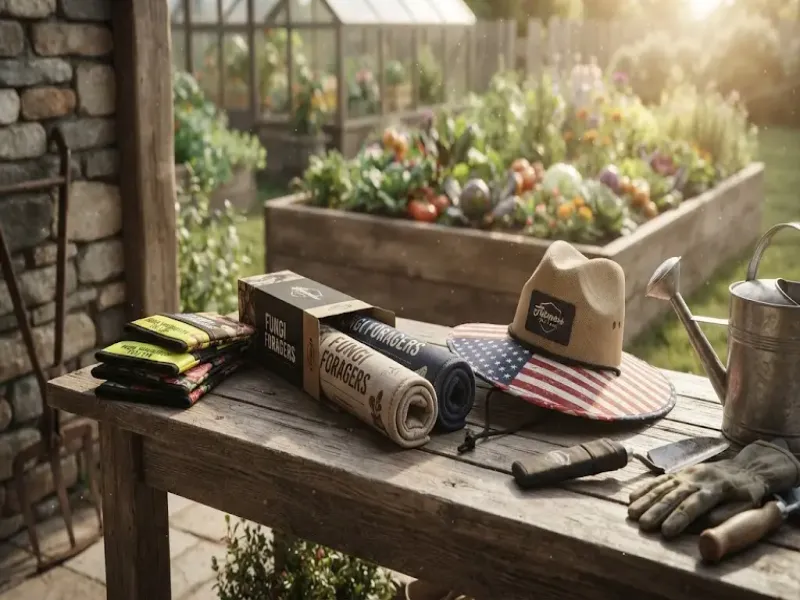 Farmers Defense Arm Sleeves Gardening Gloves Sun Hats Aprons and Protection Bundles