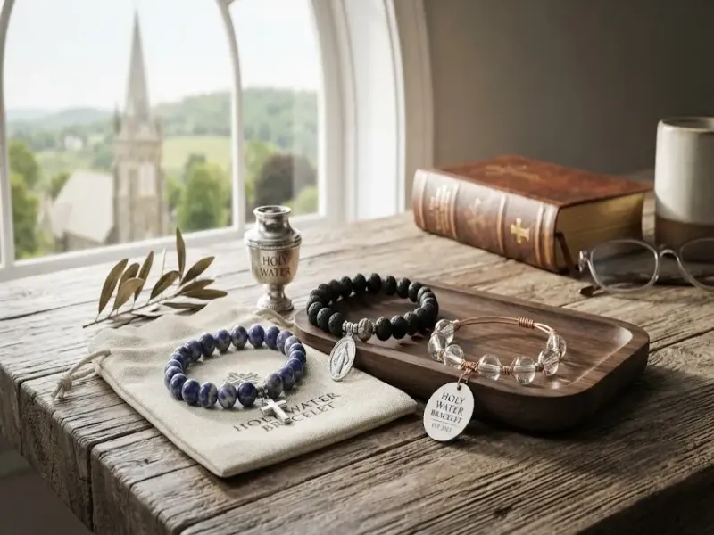 Holy Water Bracelet Faith Inspired Jewelry Gift Sets and Accessories
